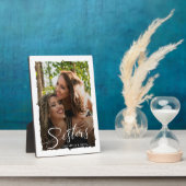 Sisters Script Modernes Foto Fotoplatte (Seite)