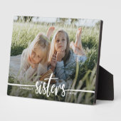 Sisters Script Modernes Foto Fotoplatte (Seite)