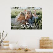 Sisters Script Modernes Foto Poster (Küche)