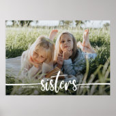 Sisters Script Modernes Foto Poster (Vorne)