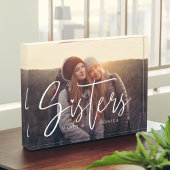Sisters Script Typographic Overlay Family Erinneru Fotoblock