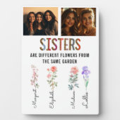 Sisters sind verschiedene Blume benutzerdefinierte Fotoplatte (Vorderseite)