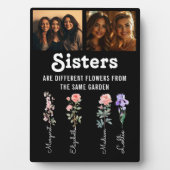 Sisters sind verschiedene Blume benutzerdefinierte Fotoplatte (Vorderseite)