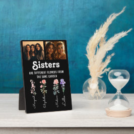 Sisters sind verschiedene Blume benutzerdefinierte Fotoplatte