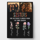 Sisters sind verschiedene Blume benutzerdefinierte Fotoplatte (Vorderseite)