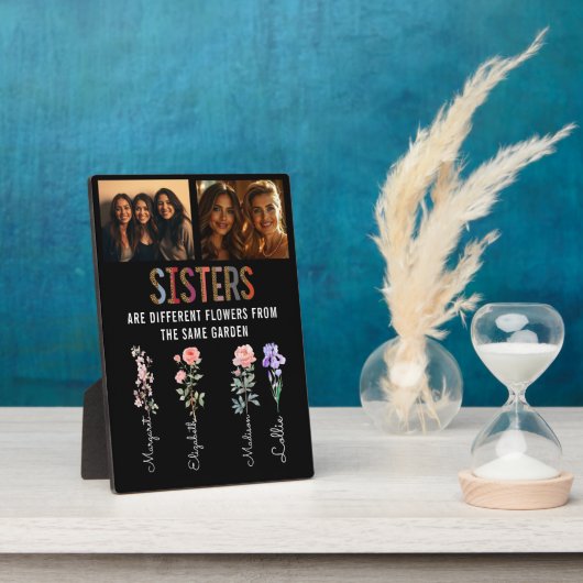 Sisters sind verschiedene Blume benutzerdefinierte Fotoplatte (Seite)