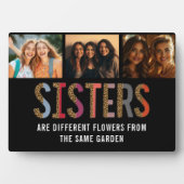 Sisters sind verschiedene Blume benutzerdefinierte Fotoplatte (Vorderseite)