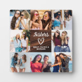 Sisters Skriptgeschenk für Friends Wood Foto Colla Fotoplatte (Vorderseite)