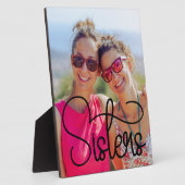 Sisters Swash Typografy Foto Fotoplatte (Seite)