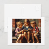 Sisters the Reader Postkarte (Vorne/Hinten)