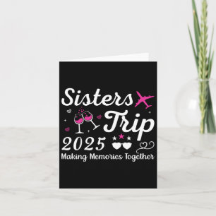 Sisters Trip 2025 Family Matching Urlaub Lover F Karte