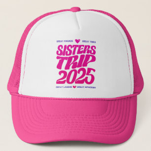 Sisters Trip 2025 Vacation Vibe Matching Liebe Truckerkappe