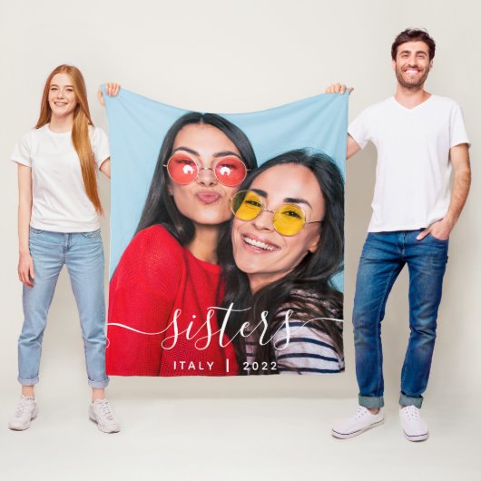 Sisters Vacation Fleece Blanket (Beispiel)