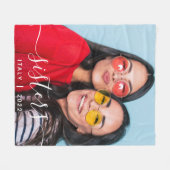 Sisters Vacation Fleece Blanket (Vorderseite (Horizontal))