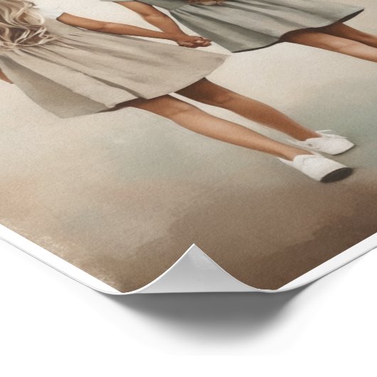 Sisters Wall Art Room Deco Zuhause Decore Poster (Ecke)