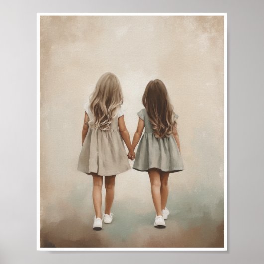 Sisters Wall Art Room Deco Zuhause Decore Poster (Vorne)