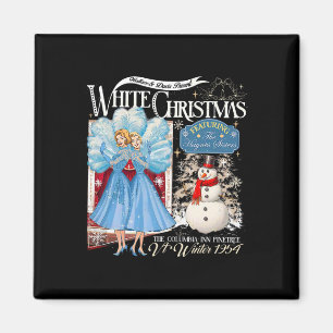 Sisters White Christmas Movie 1954 Pajamas Holiday Magnet