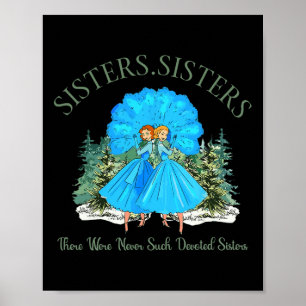 Sisters White Christmas Movie 1954 Pajamas Holiday Poster