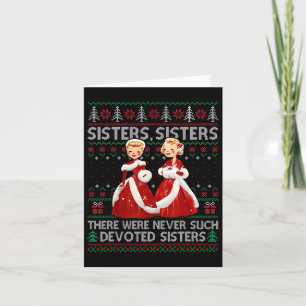 Sisters White Christmas Movie 1954 Xmas Holiday Pa Karte