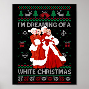 Sisters White Christmas Movie 1954 Xmas Pajamas Ho Poster