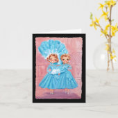 Sisters White Christmas Movie 1954 Xmas Snow Pajam Karte (Gelbe Blume)