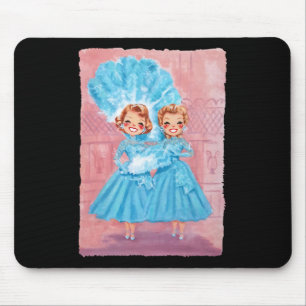 Sisters White Christmas Movie 1954 Xmas Snow Pajam Mousepad