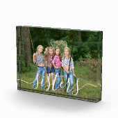 Sisters White Script Overlay Custom Fotoblock (Rechts)