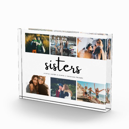 Sisters Zitat FotoCollage Fotoblock (Rechts)