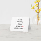 Sisters Zitat Karte (Gelbe Blume)