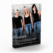 Sisters zitieren Moderner Spaß Cool Fotoblock (Links)