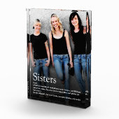 Sisters zitieren Moderner Spaß Cool Fotoblock (Rechts)