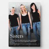 Sisters zitieren Moderner Spaß Cool Fotoplatte (Vorderseite)