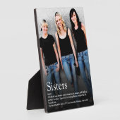 Sisters zitieren Moderner Spaß Cool Fotoplatte (Seite)