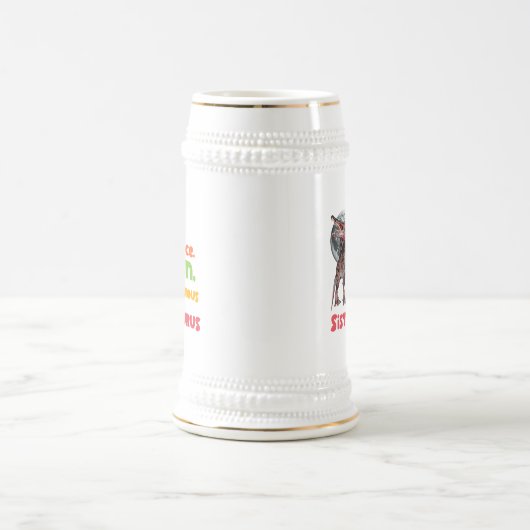 Sistersaurus: Fierce, fun and fabulous Funny Bierglas (Mittel)