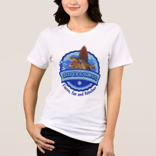 Sistersaurus: Fierce, Spaß und fabelhaft Tri-Blend Shirt