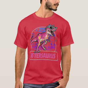 Sistersaurus T Rex Dinosaur Sister Saurus Family m T-Shirt