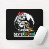 Sistersaurus T Rex Dinosaurier Sister Saurus Autis Mousepad (Mit Mouse)