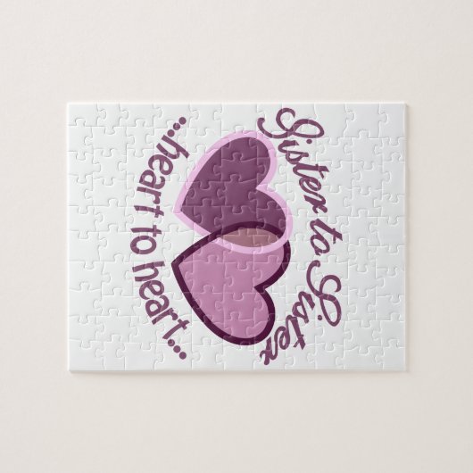 SisterTo Schwester Puzzle (Horizontal)