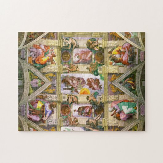 Sistine Chapel Ceiling By Michelangelo Puzzle (Horizontal)