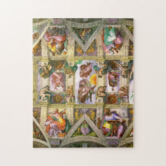 Sistine Chapel Ceiling By Michelangelo Puzzle (Vertikal)
