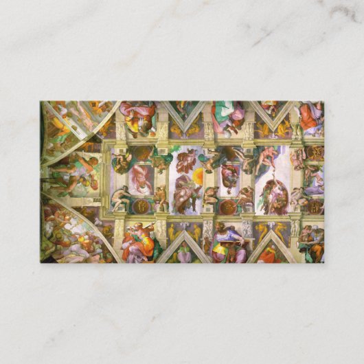Sistine Chapel Ceiling By Michelangelo Visitenkarte (Vorderseite)