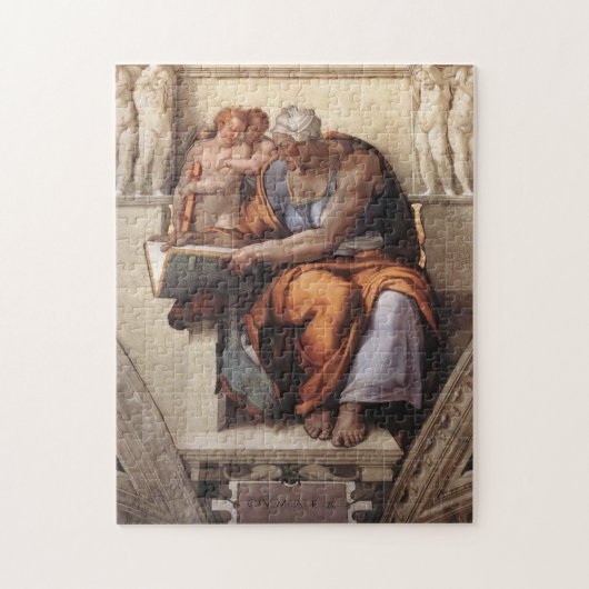 Sistine Chapel Ceiling: Cumaean Sibyl Michelangelo Puzzle (Vertikal)