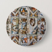 Sistine Chapel Ceiling Michelangelo Button (Vorderseite)