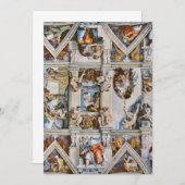 Sistine Chapel Ceiling Michelangelo Einladung (Vorne/Hinten)