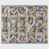 Sistine Chapel Ceiling Michelangelo Geschenkpapier (Flach)
