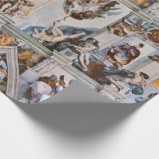 Sistine Chapel Ceiling Michelangelo Geschenkpapier (Ecke)