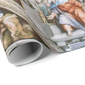 Sistine Chapel Ceiling Michelangelo Geschenkpapier (Rolleneckpunkt)