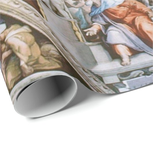 Sistine Chapel Ceiling Michelangelo Geschenkpapier (Rolleneckpunkt)