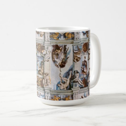 Sistine Chapel Ceiling Michelangelo Kaffeetasse (VorderseiteRechts)
