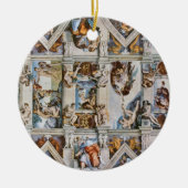Sistine Chapel Ceiling Michelangelo Keramik Ornament (Vorne)